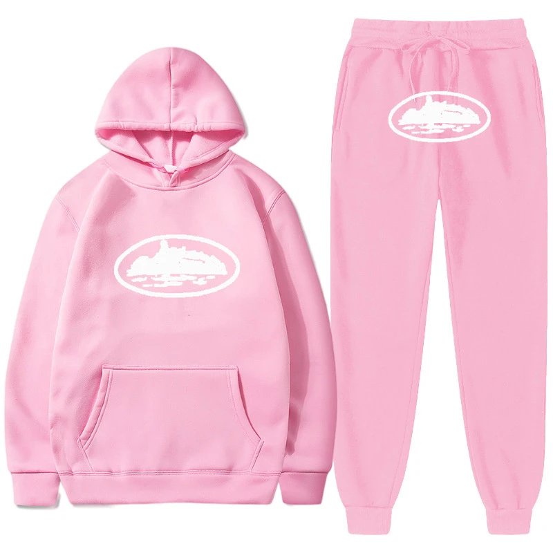 Stussy Pink Red Tracksuit Set Statement Graphic Logo