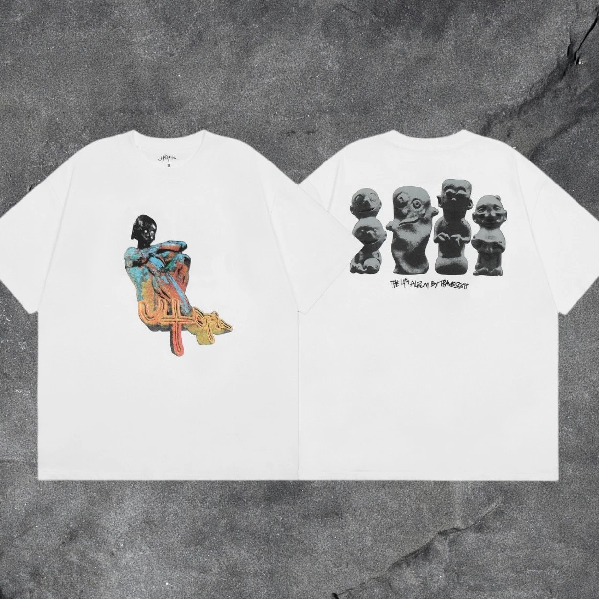 Denim Tears White Graphic T-Shirt Match Day