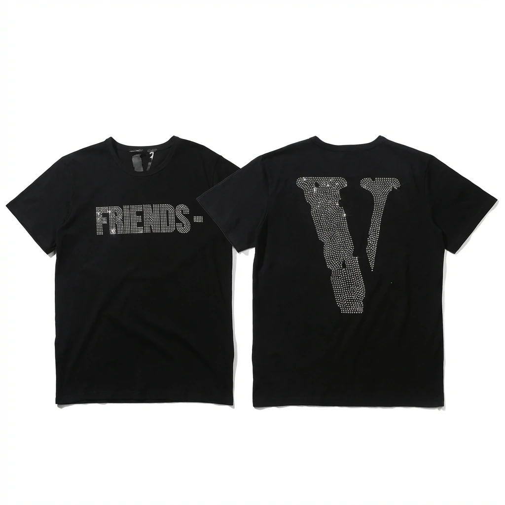 Vlone Friends Trendy and Cool Black T-shirt