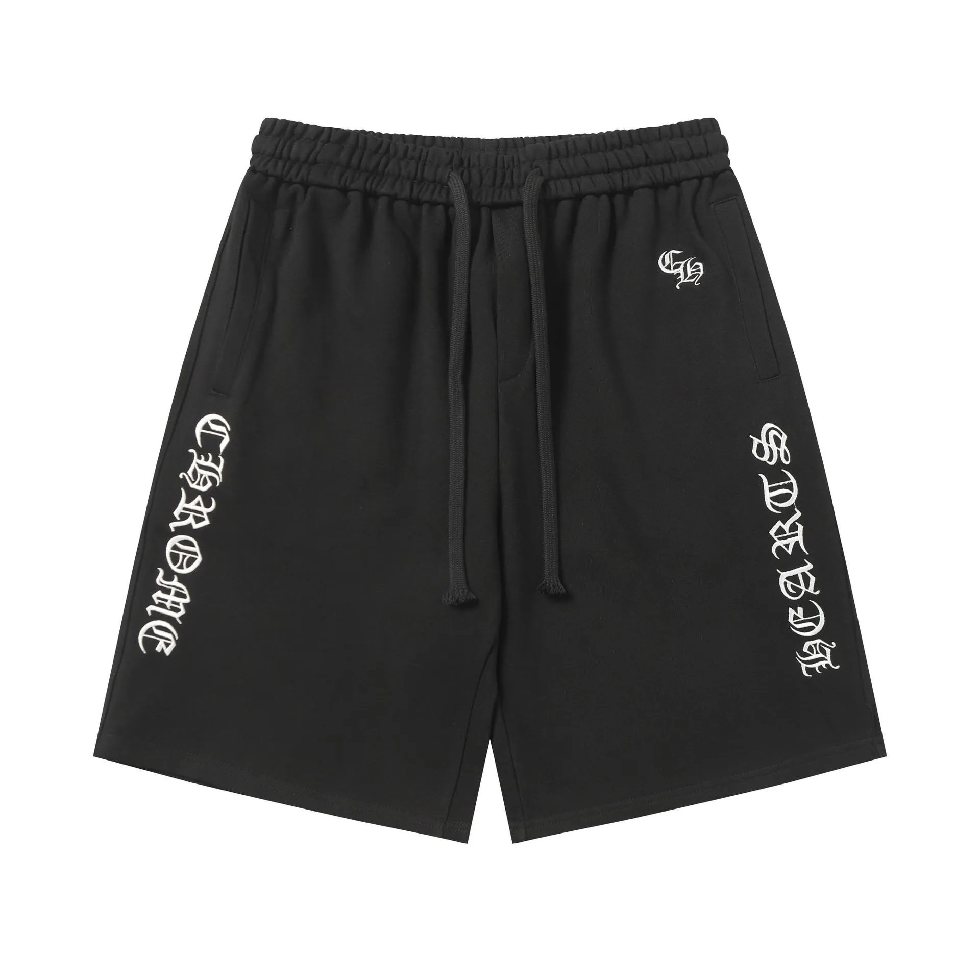 Chrome Hearts Gothic Style Black Shorts