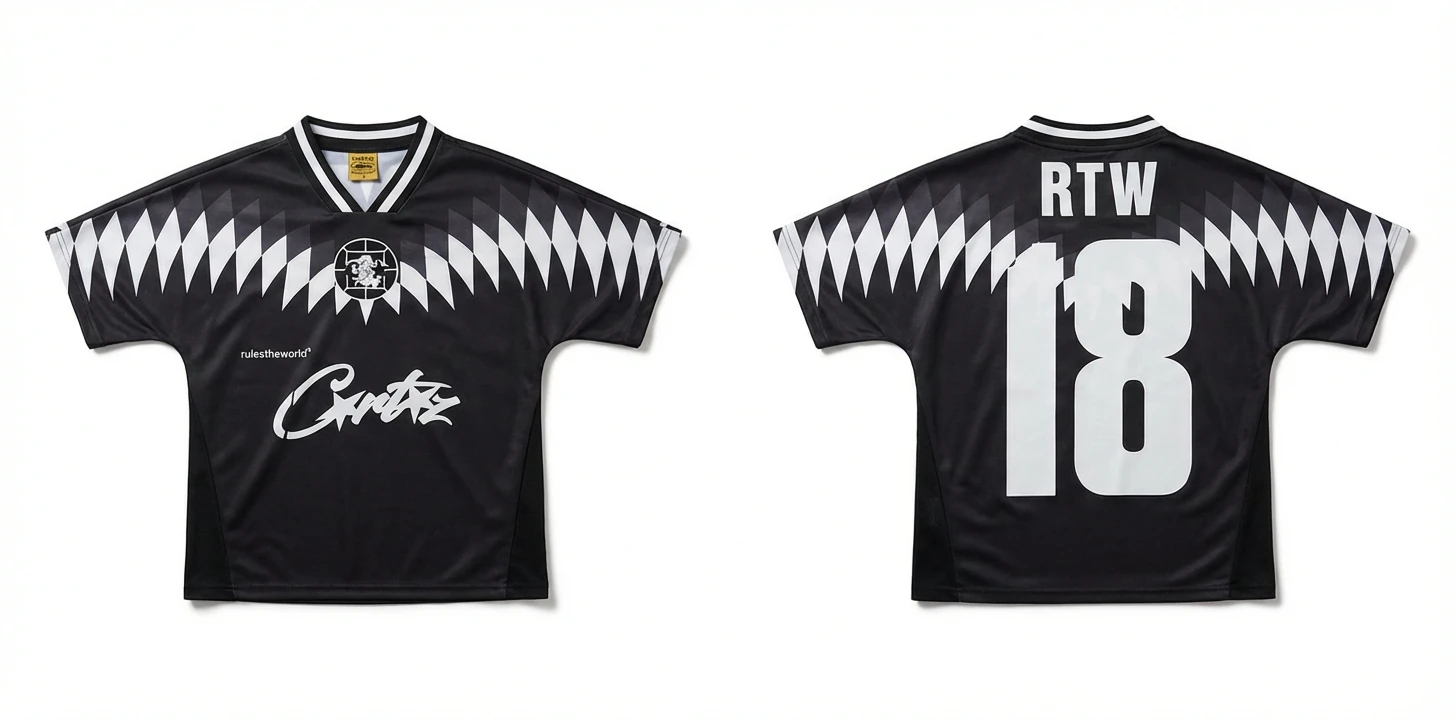Corteiz RTW Series Black and White Wind Top