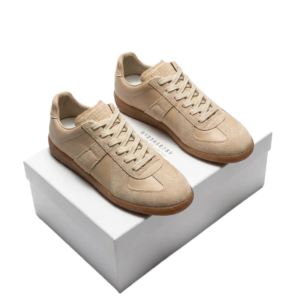 Maison Margiela German training style beige shoes