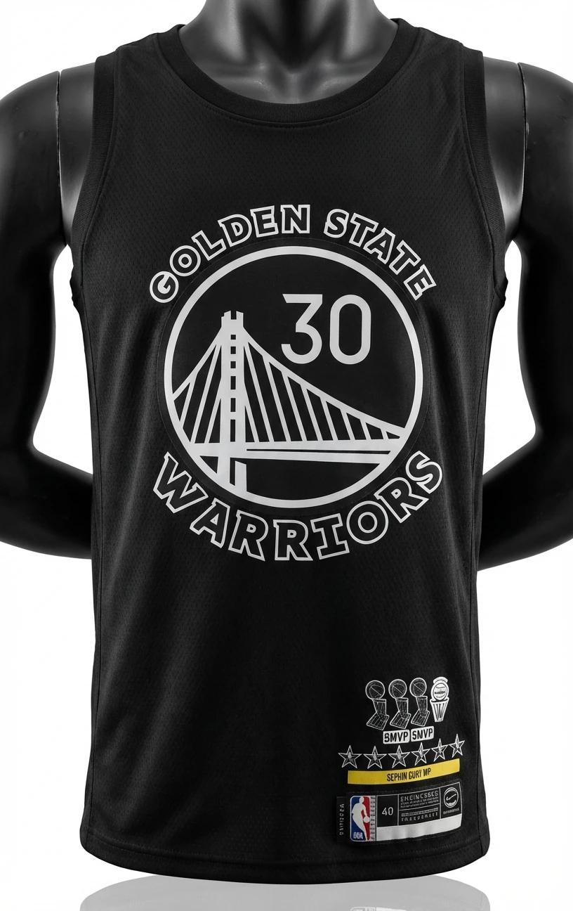 Golden State Warriors Curry Style Black Vest