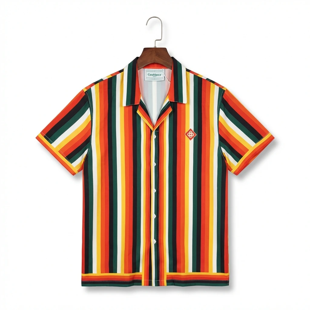 Casablanca striped retro-style shirt