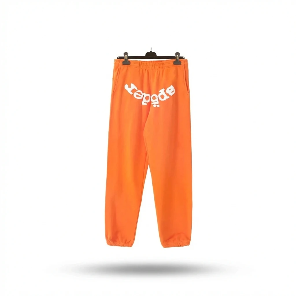 Sp5der Orange Trendy and Cool Casual Pants