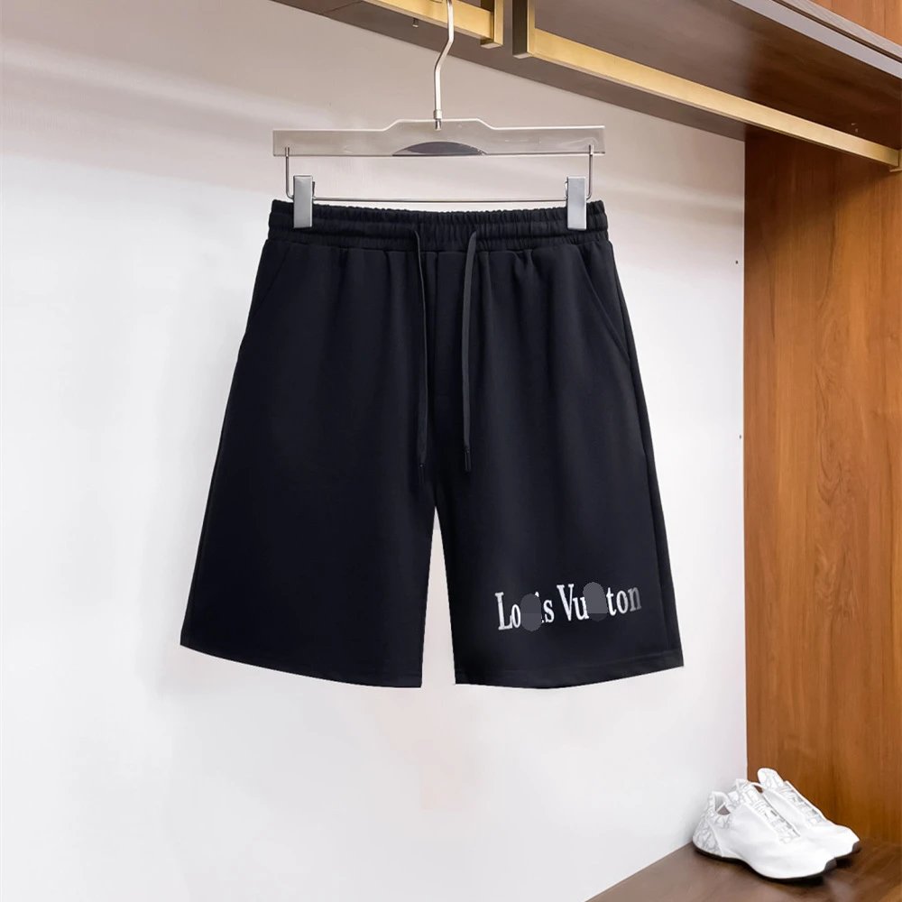 Louis Vuitton Casual Black Lettered Shorts