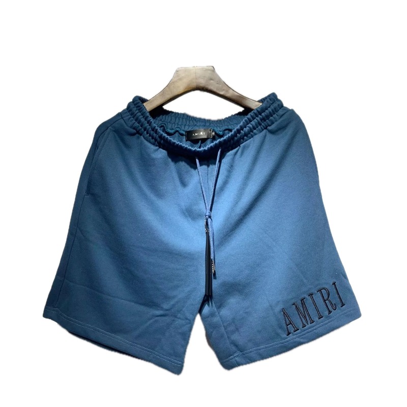 AMIRI Embroidered Casual Style Blue Shorts