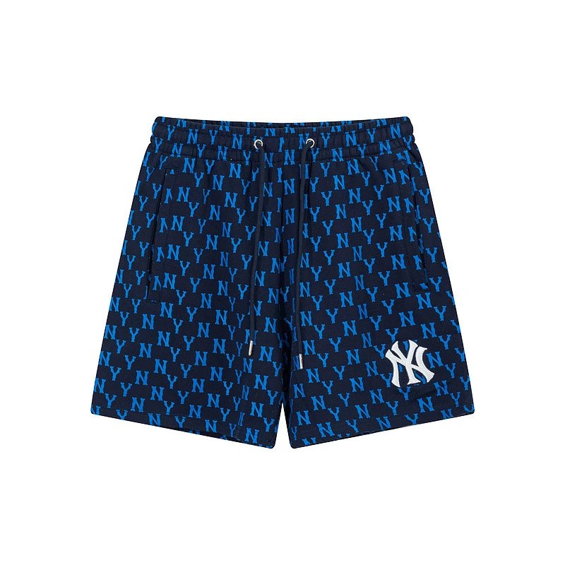 MLB full-print style dark blue shorts