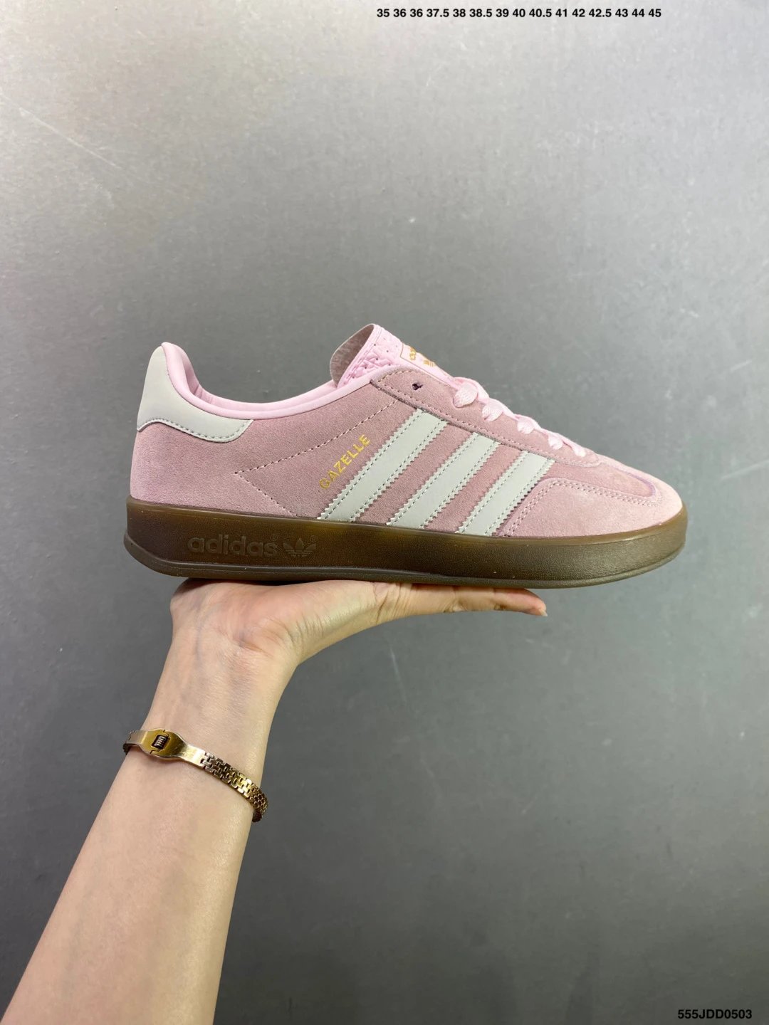 Adidas Low-Profile Sneakers, Slim Sport Lines in Pink and Cream