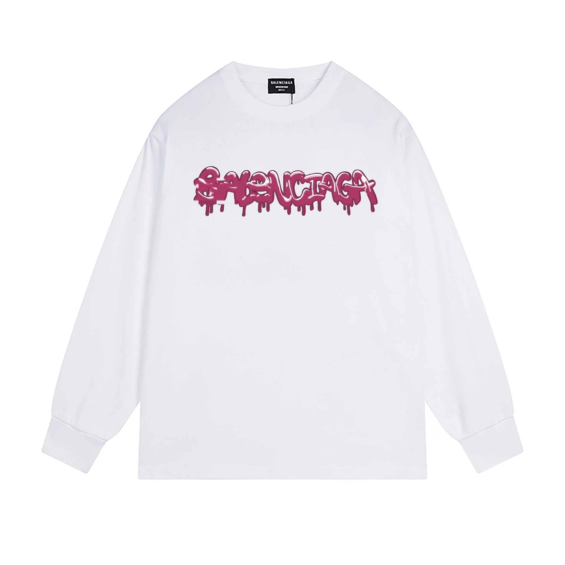 Balenciaga graffiti-style white T-shirt