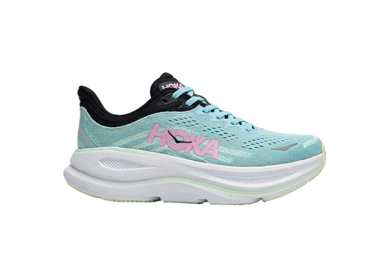 HOKA trendy brand mint green running shoes