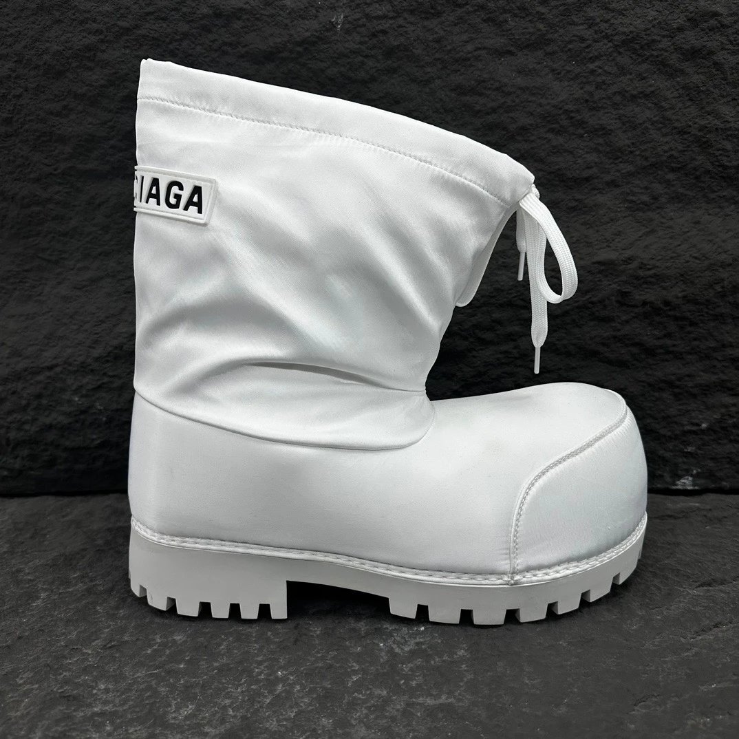 Balenciaga White Padded Boot with White Padded Boot Detail