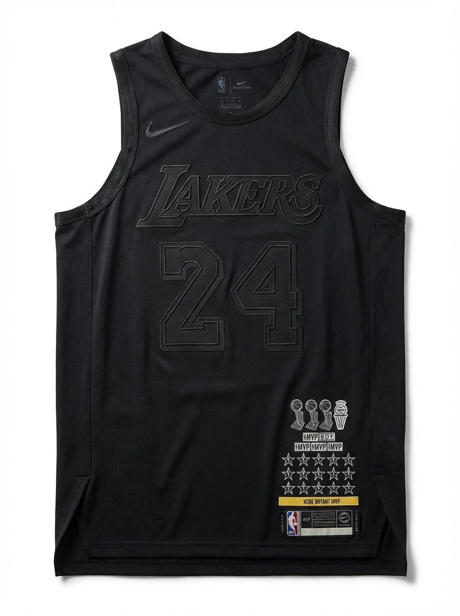 Los Angeles Lakers No. 24 black vest