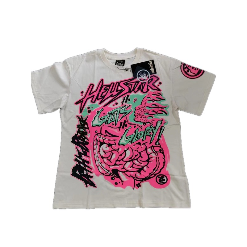 Hellstar Graffiti Street Style Off-white T-shirt