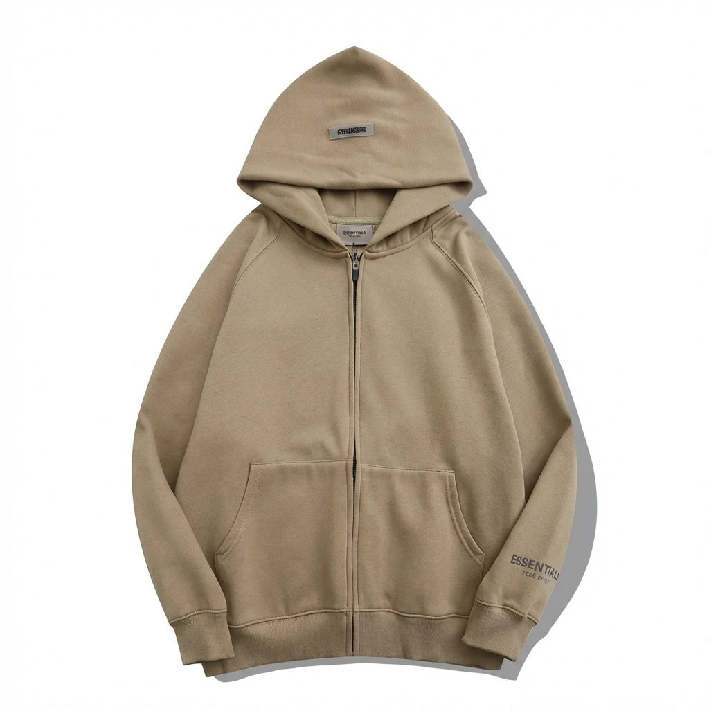 ESSENTIALS Basic Khaki Sweatshirt