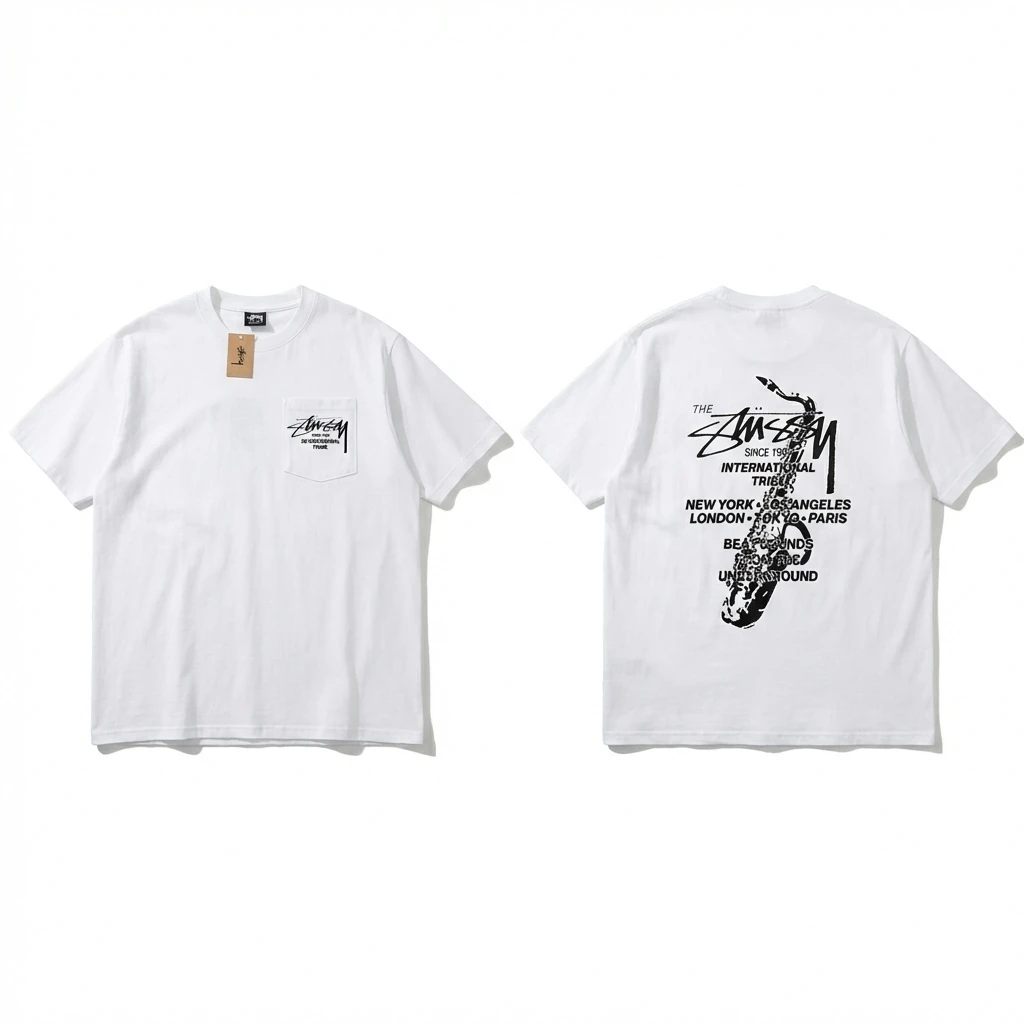 Stussy International Series Simple White T-shirt