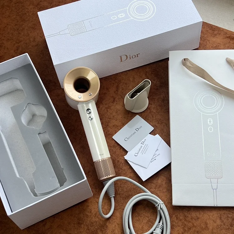 Dior Hair Dryer in White and Gold