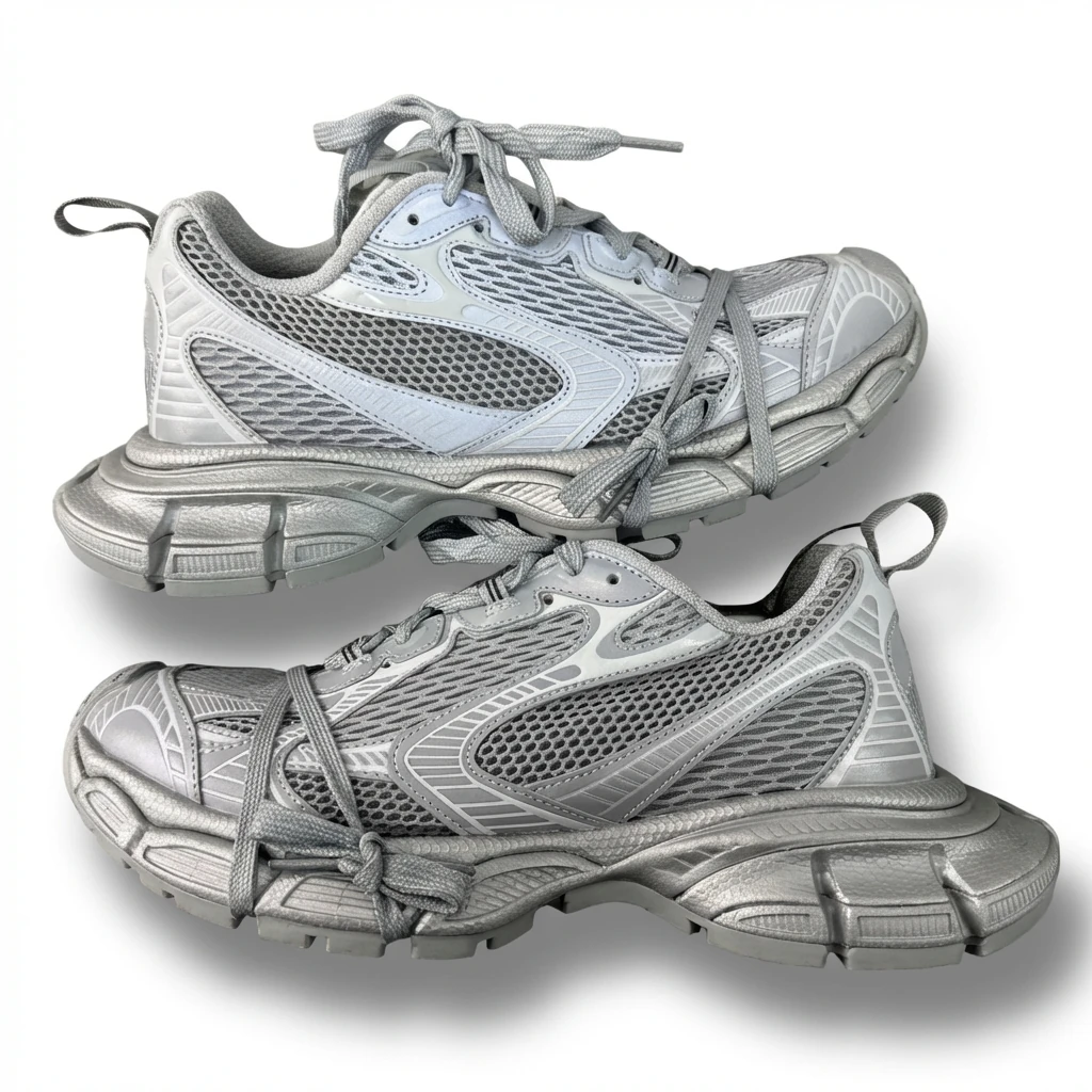 Balenciaga retro silver-gray sneakers