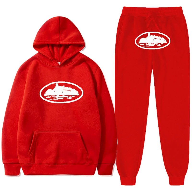 Stussy Red Tracksuit Set Clean Colorway Logo