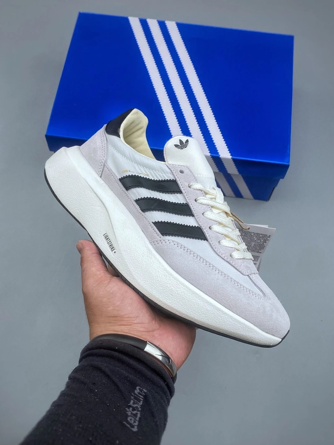 Adidas Modern Runners in White and Black with Airy Upper