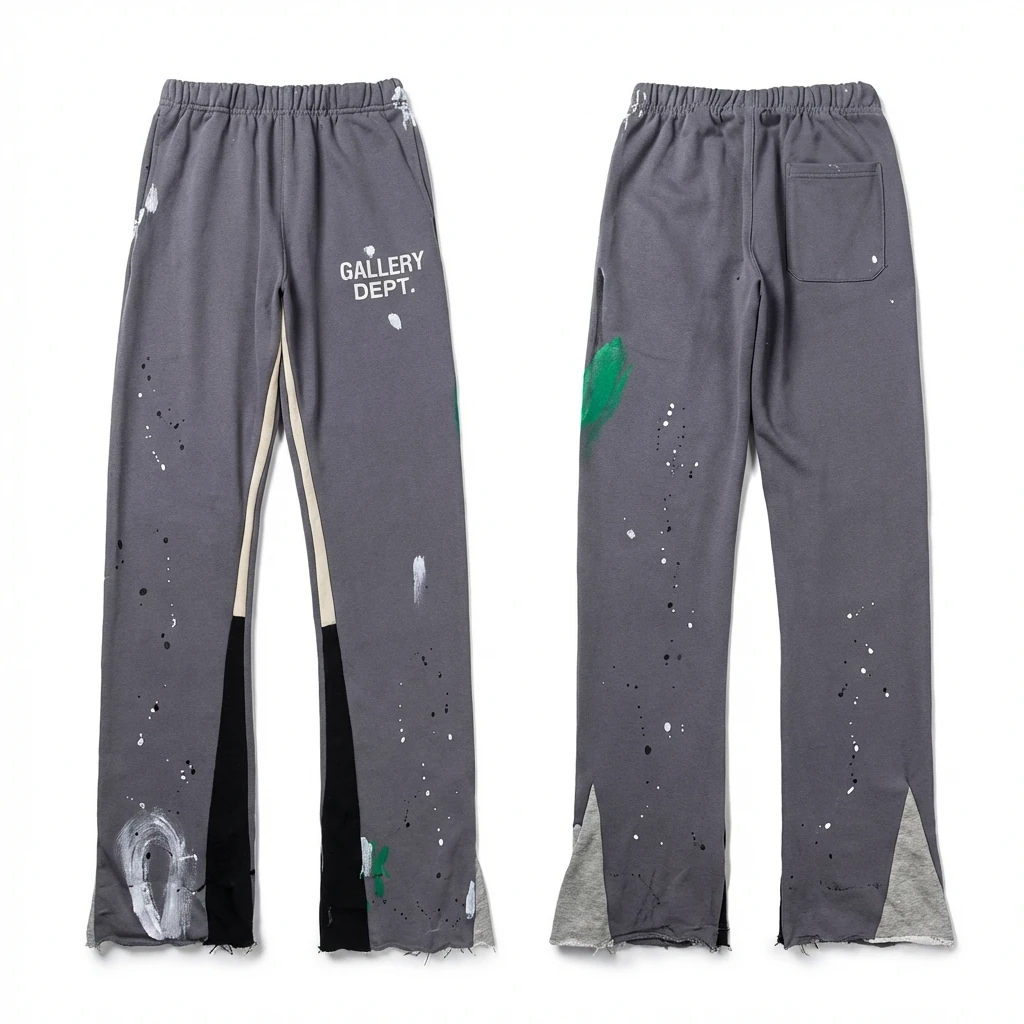 Gallery Dept Graffiti Style Grey Trousers