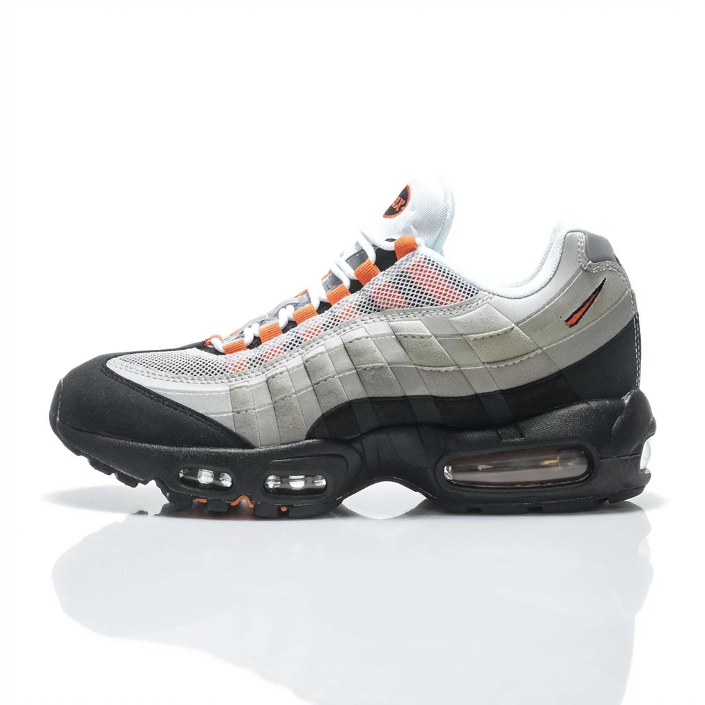 Nike Air Max 95 Retro Style Grey-Black-Orange