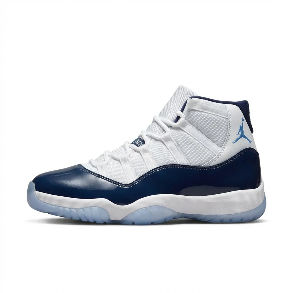 Air Jordan 11 Fashion White-Blue Sneakers