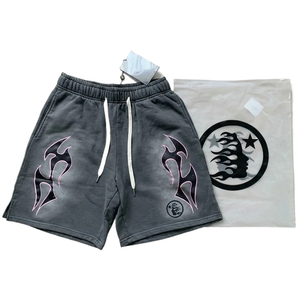 Hellstar Flame Wind Ash Shorts