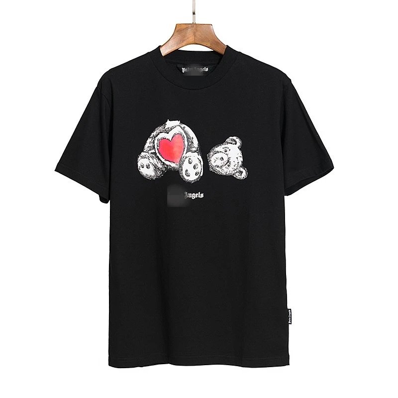 Palm Angels Sport Bear graphic T-shirt White Colorful Bear for Collection Drops