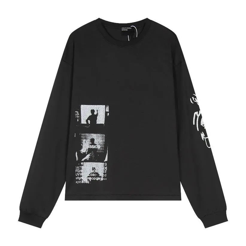 Soft Casual Look Graphic Zip Hoodie Minimal Look