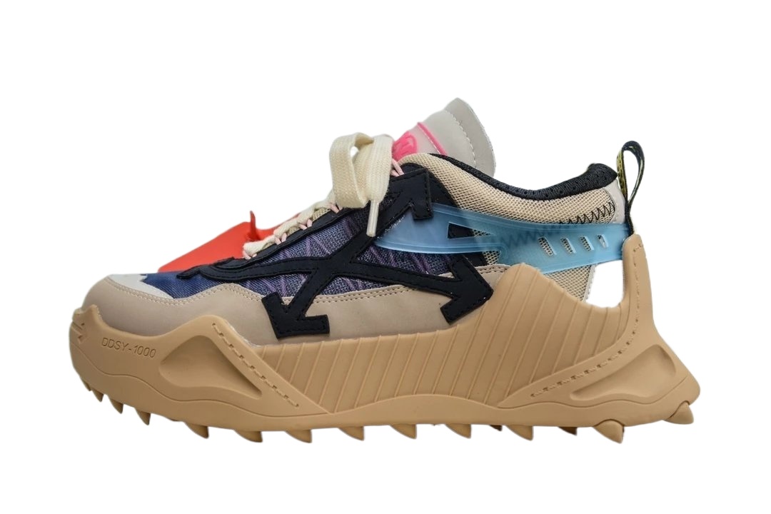Off-White casual style beige sports shoes