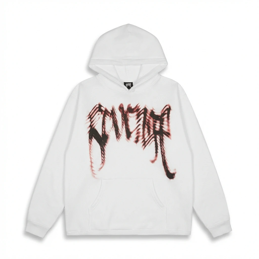 Revenge Gothic Style White Hoodie