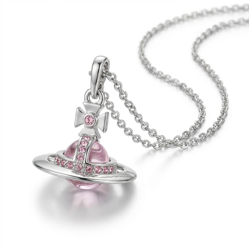 Vivienne Westwood Saturn series silver necklace