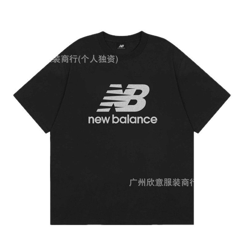 New Balance Printed Casual Black Short-sleeve T-shirt