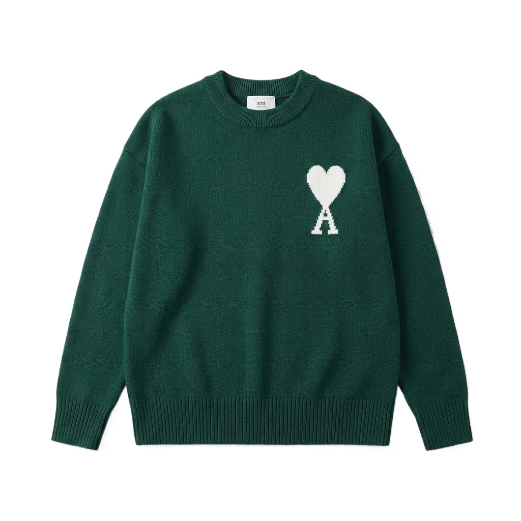 AMIRI vintage-style love green sweater