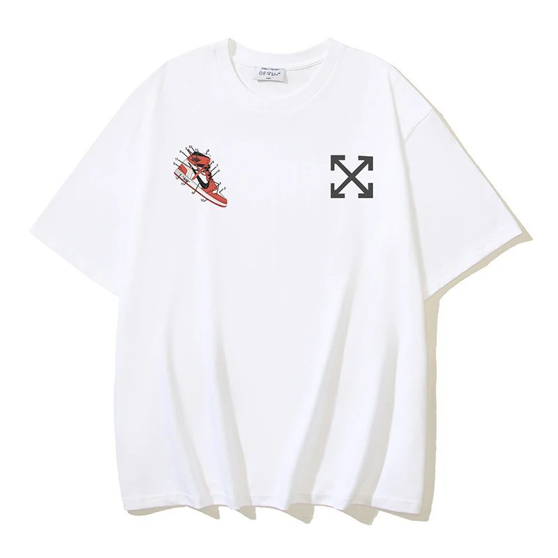 Thrasher Classic Flame logo T-shirt White Red Thrasher with Travel-Friendly Style