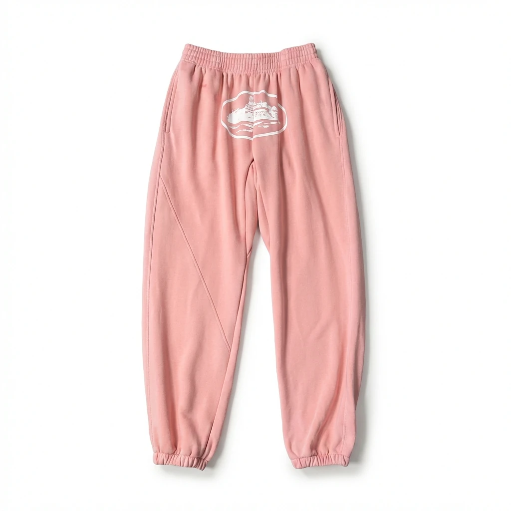 Corteiz Printed Casual Style Pink Pants