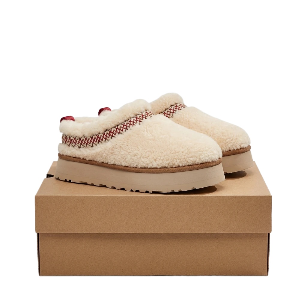 UGG retro-style off-white thick-soled shoes