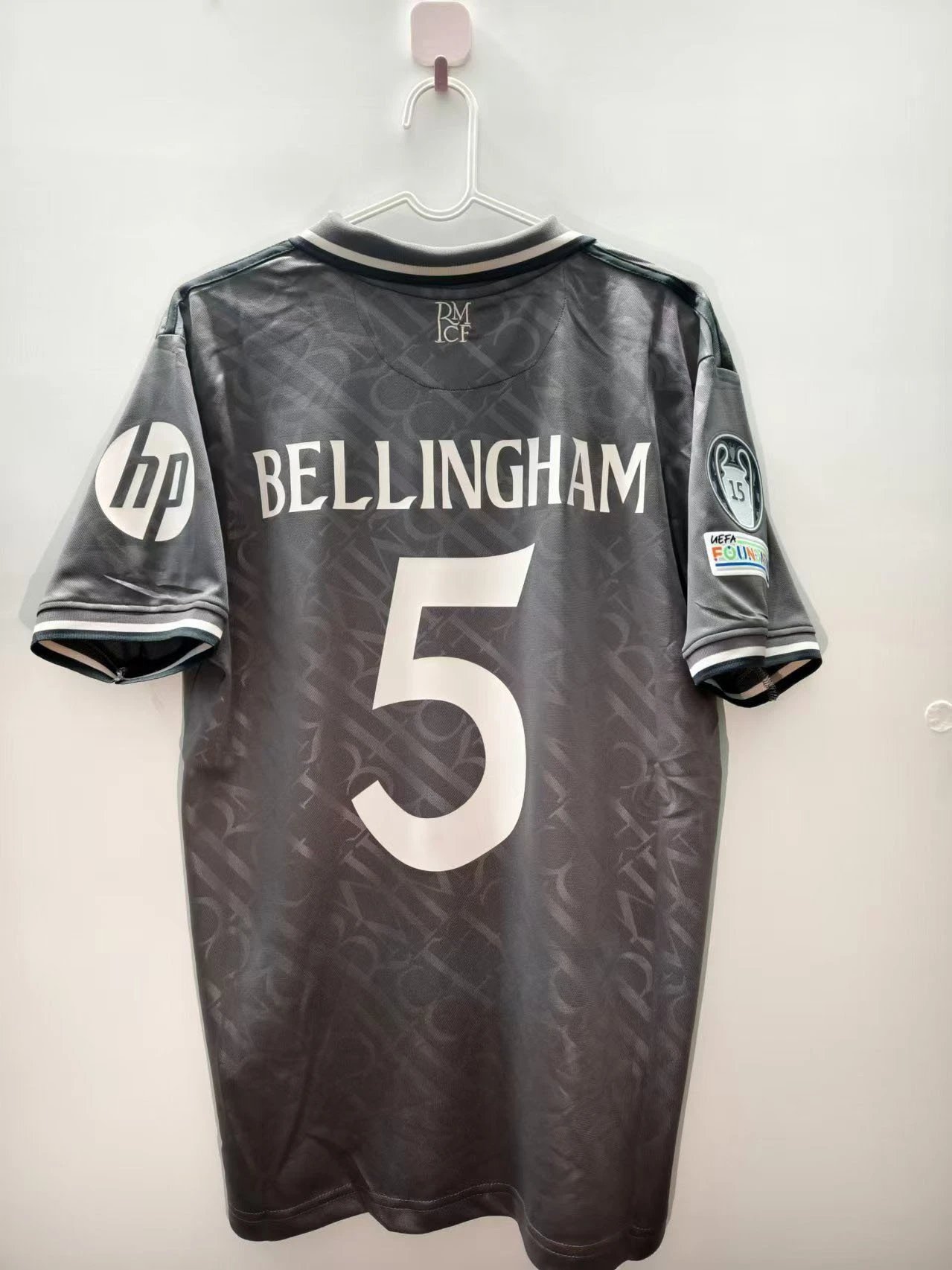 Real Madrid Premium Style Bellingham #5 soccer jersey White Real Madrid for Minimal Outfits