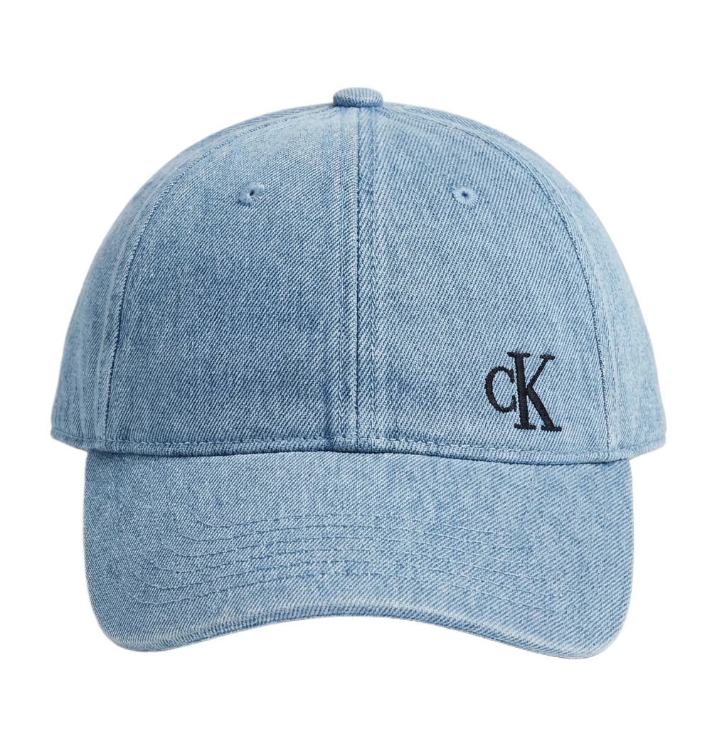 CK denim-style light blue baseball cap