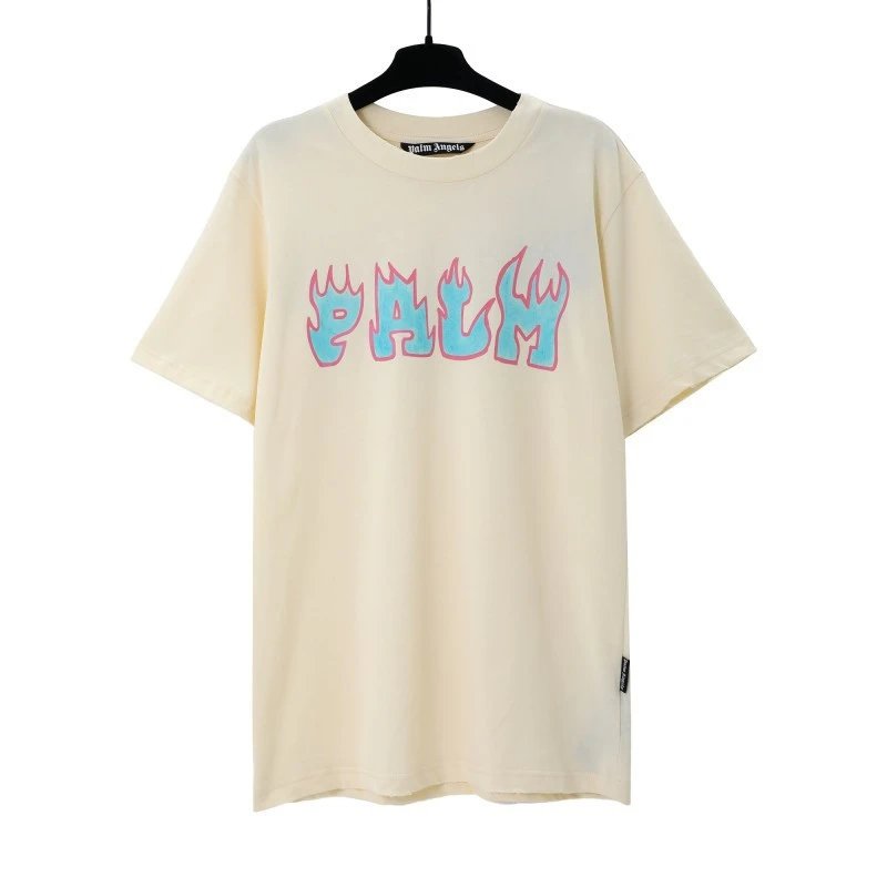 Palm Angels Weekend Logo T-shirt White Palm Tree for Seasonal Looks