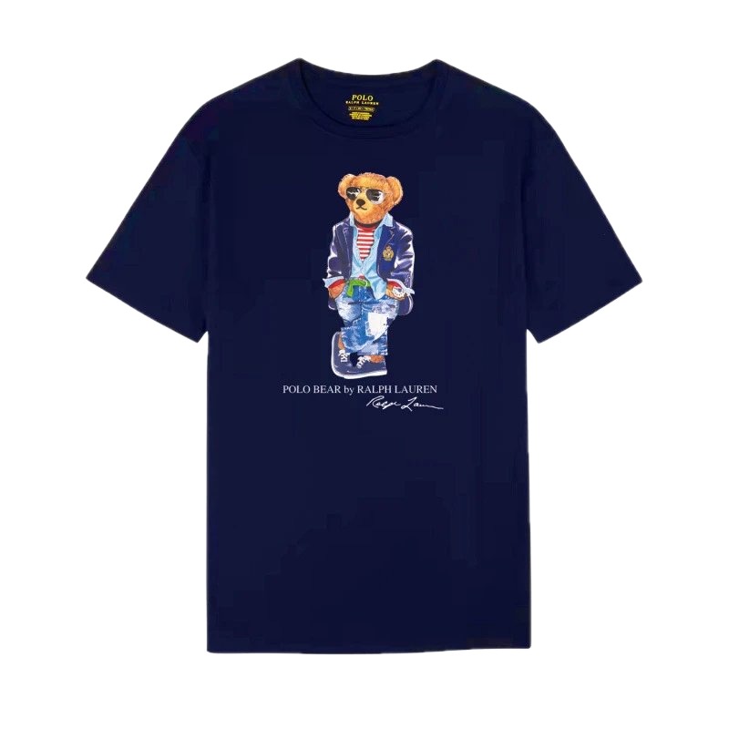 Ralph Lauren Bear Trendy Brand Royal Blue T-shirt