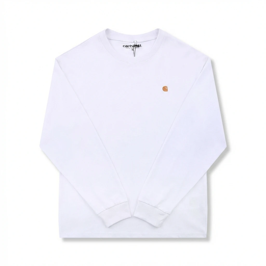 Carhartt classic simple style white sweatshirt