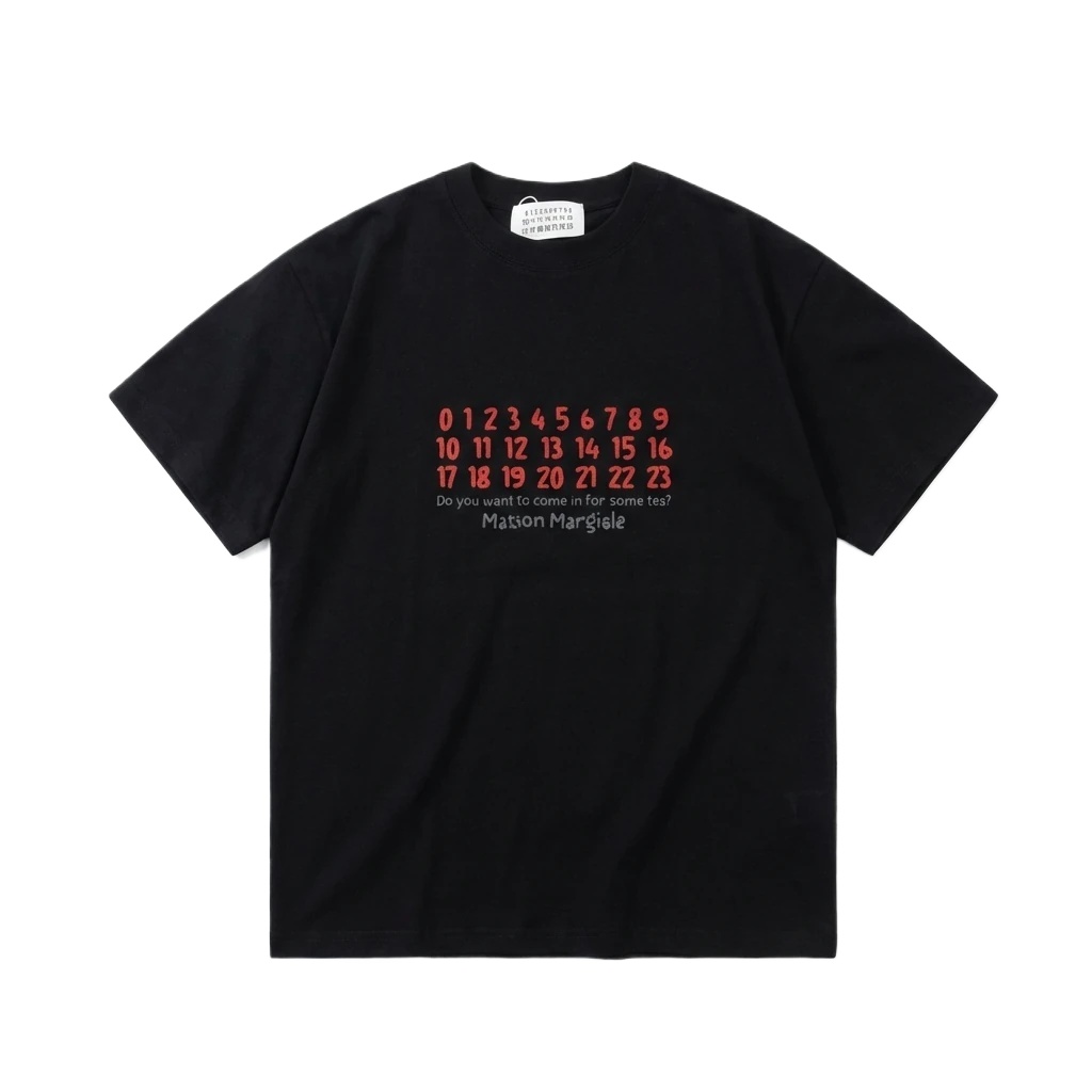 Maison Margiela Digital Style Black T-shirt