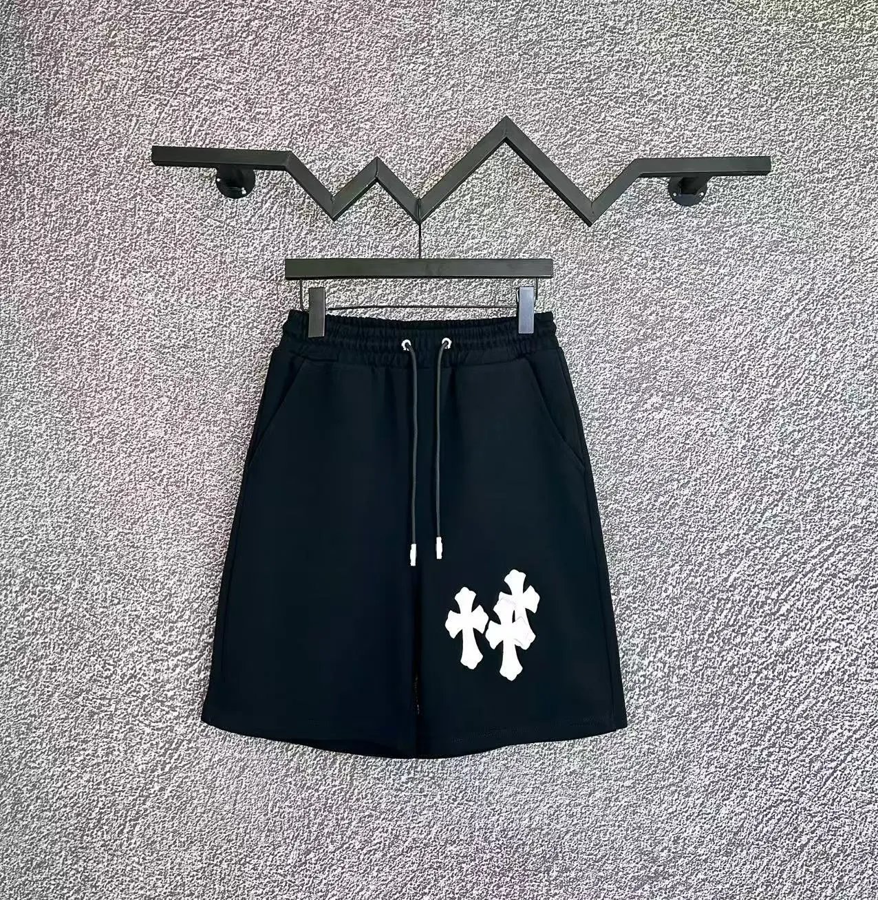 Chrome Hearts Cross Brand Black Shorts