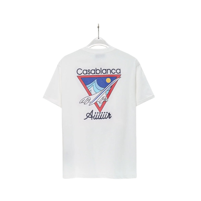 Casablanca Triangle Print White T-shirt