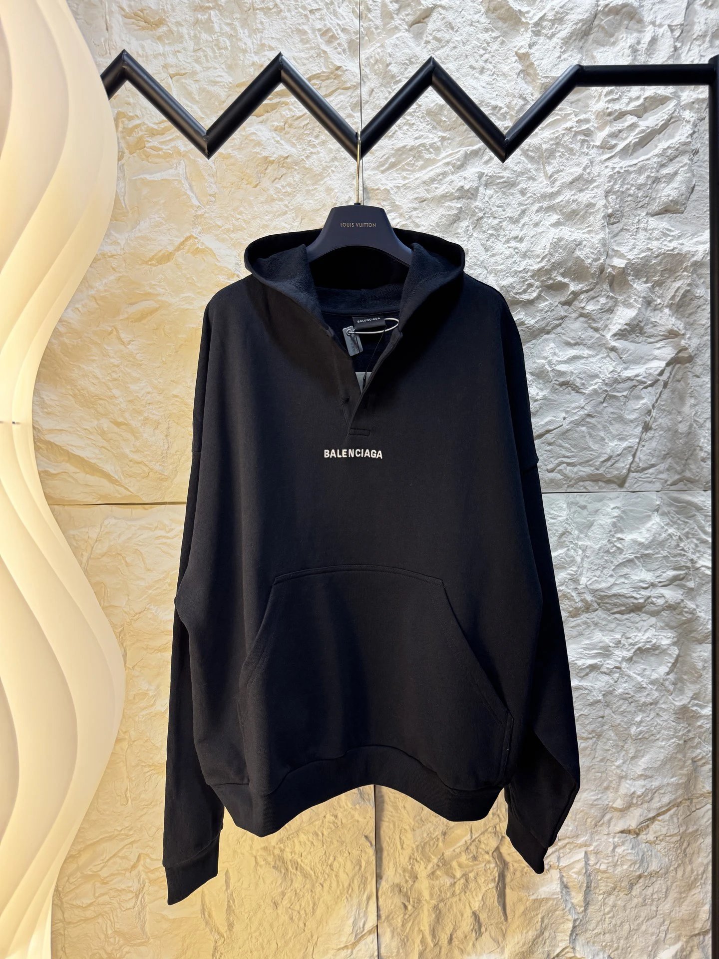 Hoodie by Balenciaga with Navy Hoodie with Small Balenciaga