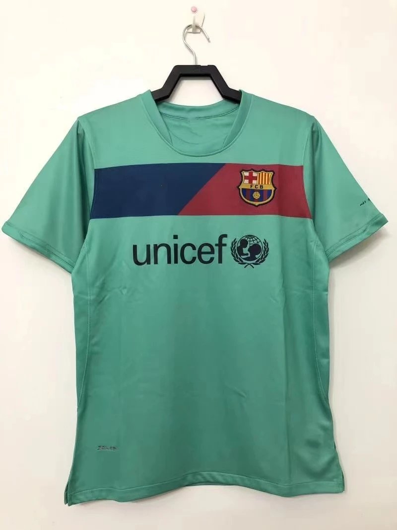 Barcelona Summer Retro soccer jersey Blue Red Barcelona with Clean Finish