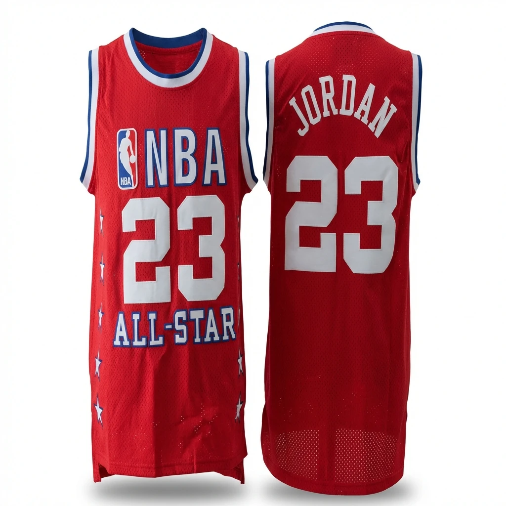 Michael Jordan red All-Star jersey