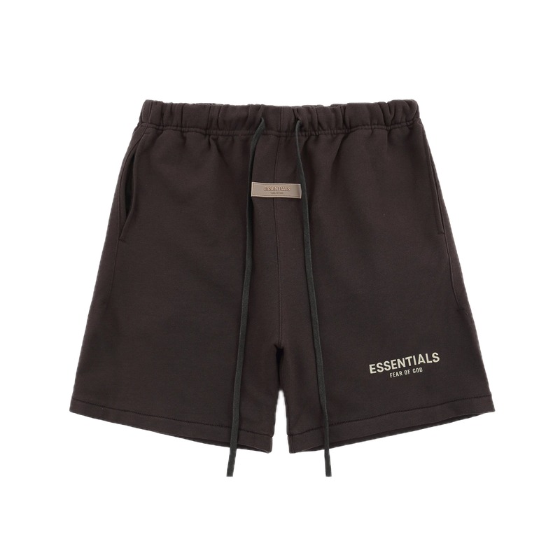 Essentials trendy brand dark coffee shorts